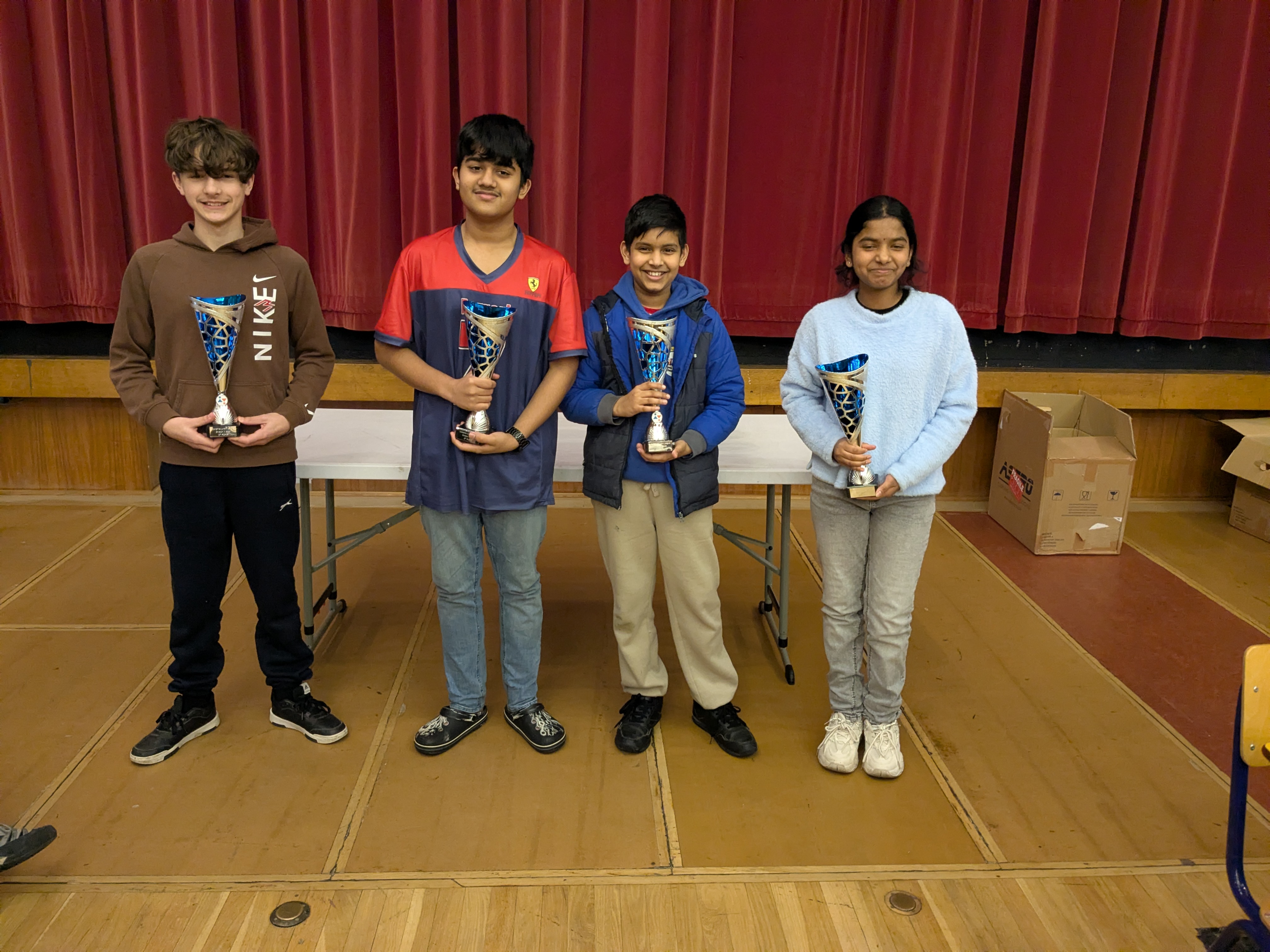 Players of the year with trophies